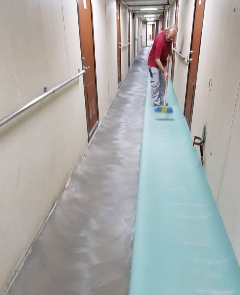 GEMİ KAMARA VİNİL ZEMİN KAPLAMA